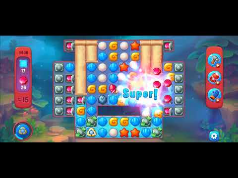 Fishdom Hard Level 9438 (with ingame lightning and bomb boosters) @choraelmin