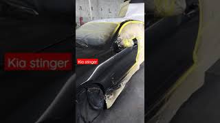 JET BLACK KIA STINGER...REALLY WET😱