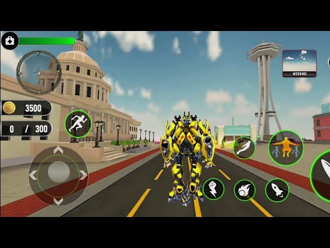 Helicopter Robot Car Transform Game 2022-Android Gameplay