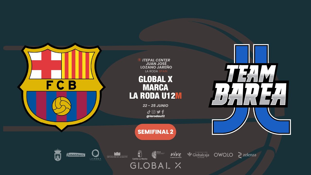 U12M. Semfinal 2: FC BARCELONA vs TEAM BAREA (Pto.Rico). Torneo Internacional GLOBAL X  La Roda 2023