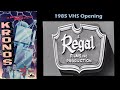 Kronos 1985 VHS Opening