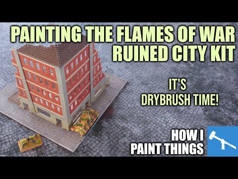 Flames of War Scenery: Painting City Blocks Fast! [How I Paint Things]