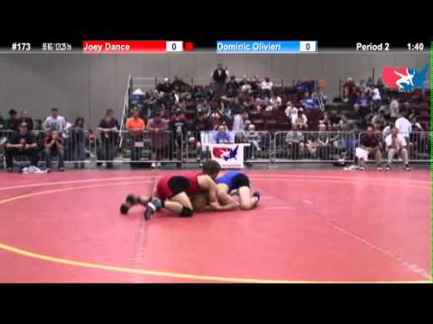 FILAJRFS: 55 KG / 121.25 lbs: Joey Dance (Virginia Elite) vs. Dominic Olivieri (Illini WC)