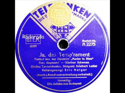 Ja, das Temp´rament   Adalbert Lutter mit Eric Helgar