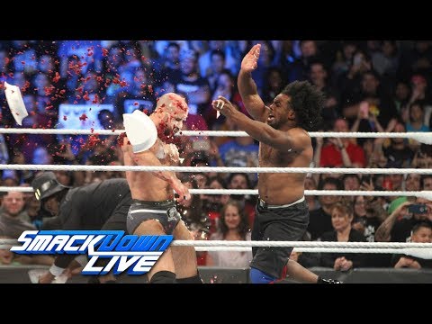The New Day vs. The Bar & Big Show - Thanksgiving Feast Fight: SmackDown LIVE, Nov. 20, 2018