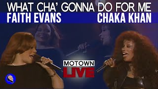 Chaka Khan feat Faith Evans - What Cha’ Gonna Do For Me LIVE | Motown Live 2000