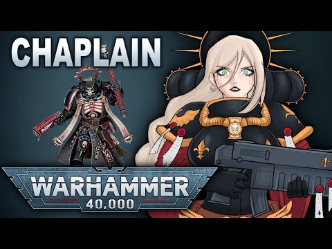 【WH40K MINI PAINTING】 Primaris Chaplain! And first time using a wet palette!