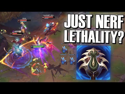 RIOT SHOULD JUST NERF LETHALITY ITEMS?