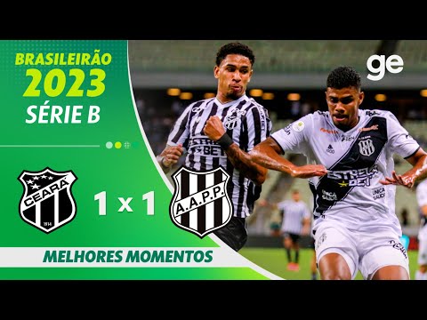 Gols e lances de Ceará x Ponte Preta
