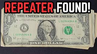 NICE REPEATER NOTE FOUND! Bill Search for Star Notes and Fancy Serial Numbers