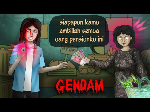 GENDAM Ibu2 di pasar & kuras uangnya #HORORMISTERI | Kartun Hantu, Animasi Horror Hipnotis