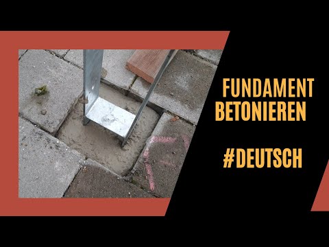 Fundament betonieren | Carport Fundament