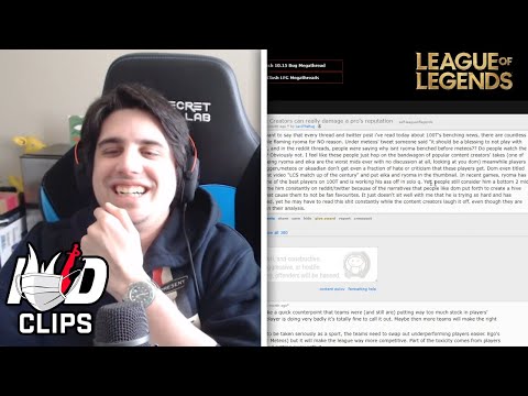 IWDominate Reads TSM Fan's Reddit History