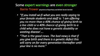 Sue Grey, an Environmental Lawyer talks about Wi-Fi in Schools