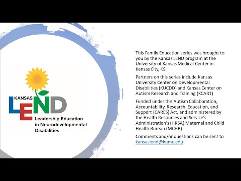 Kansas LEND Family Education Series - January 2024 - GNO