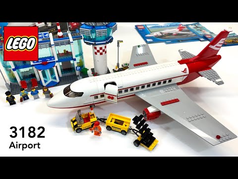 LEGO Airplane Set 3182 Airport Build - 4K HD