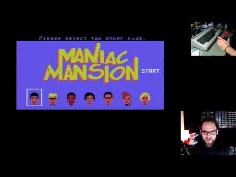 Maniac Mansion Anniversary Playthrough C64 Stream! (CN: Beer)