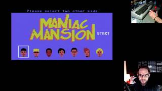 Maniac Mansion Anniversary Playthrough C64 Stream! (CN: Beer)
