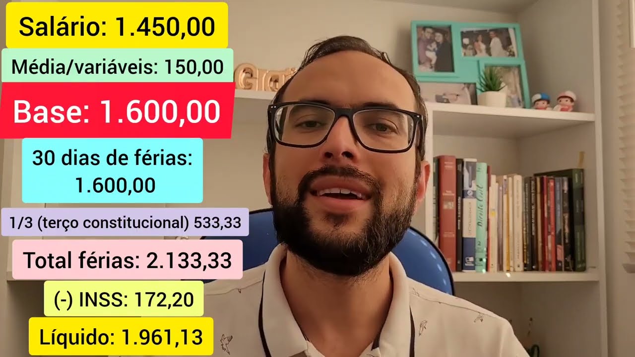 CÁLCULO DAS FÉRIAS MAIS O TERÇO CONSTITUCIONAL - QUAL VALOR RECEBE NAS FÉRIAS? MÉDIAS E VARIÁVEIS?
