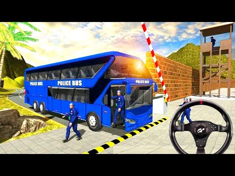 American police Bus Mountain Driving Simulator - Android Gameplay