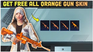 Omg 😱 | Get Free All Orange Gun Skin In Bgmi | Pubg Mobile | How To Get Free Orange M416 Skin