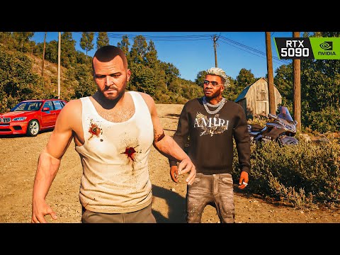 GTA 5 'Dead Man Walking' Mission 8K Gameplay | RTX 5090 Remastered Graphics MOD