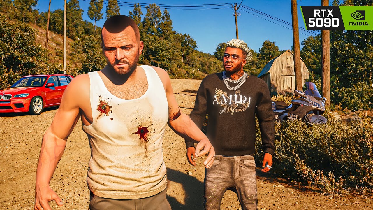 GTA 5 'Dead Man Walking' Mission 8K Gameplay | RTX 5090 Remastered Graphics MOD