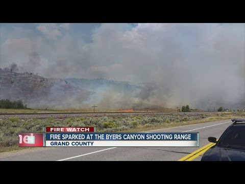 Gunshot at firing range sparked 500-acre fire in Grand County, sheriff says