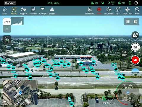 Autel Evo Max 4T Vs. DJI M30T - Remote Controller Screen Recording & AI Detection #shorts
