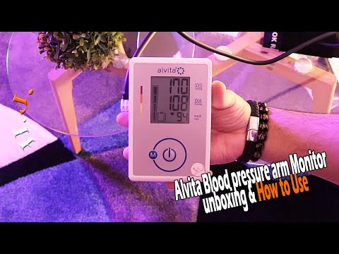 Alvita Blood pressure arm Monitor unboxing & How to Use