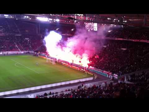Pyro Cannstatter Kurve VfB Stuttgart 2-1 Hamburger SV (DFB Pokal 2011)