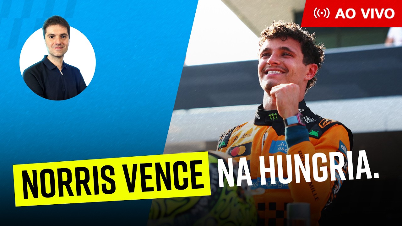 GP da Hungria 2026: Vitória de Norris, Verstappen 2o e Antonelli 3o.  | Live do Splash and Go. #f1
