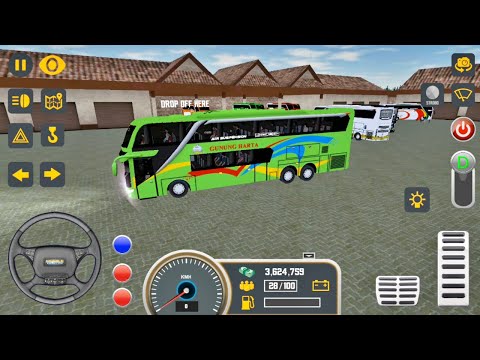 Mobile Bus Simulator: Bus Driving Game - New Green Bus Unlocked City Driving Android Gameplay 3D