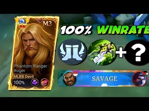 🔥 “ROGER NEW BROKEN BUILD 2025 💥 100% WINRATE + SAVAGE COMBO | BEST EMBLEM & ITEMS MLBB” 🔥