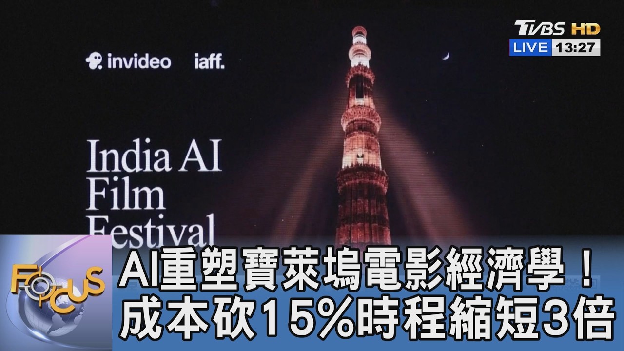 AI重塑寶萊塢電影經濟學!成本砍15%時程縮短3倍