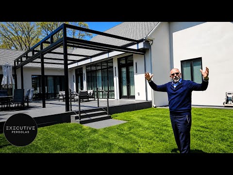 See This Stunning Modern Executive Pergola, No Angles, No Electricity, Ez Setup — Avail. in the USA!