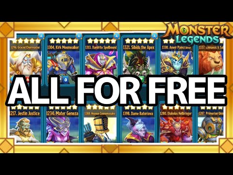 HOW I GOT EVERY ANCESTOR RANK 5 FOR FREE - MONSTER LEGENDS 