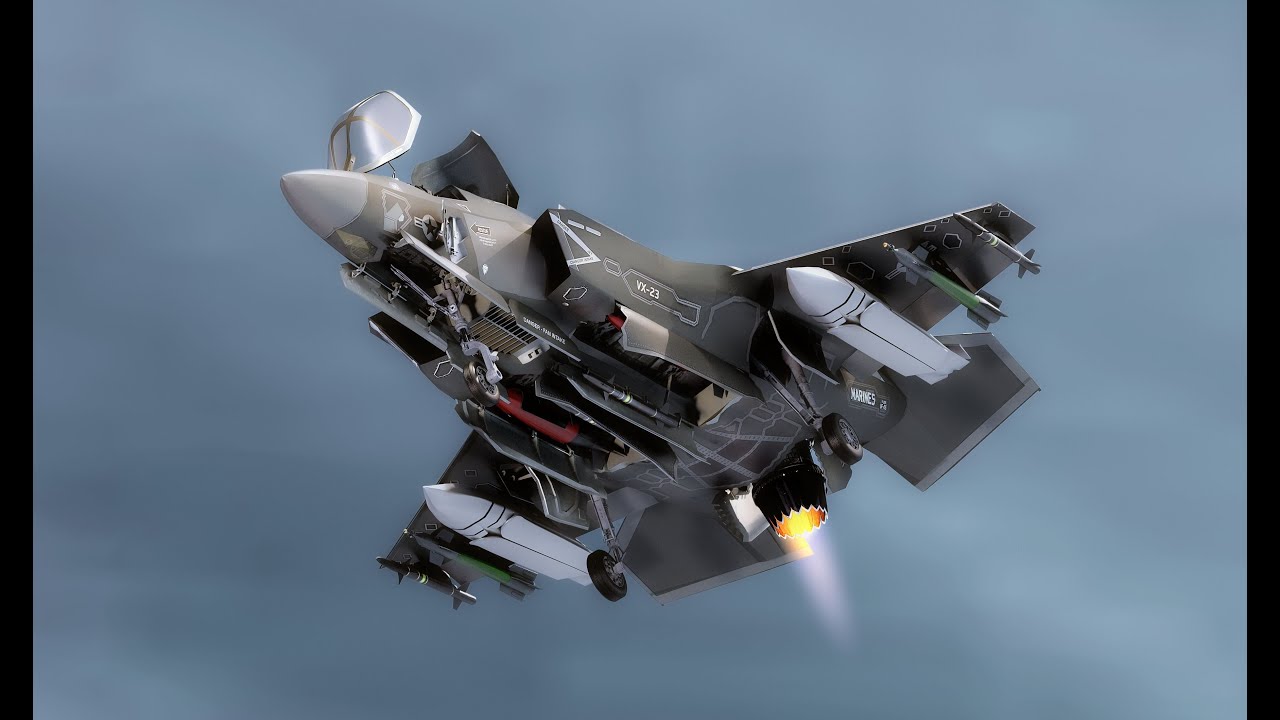 F35 Collection F35A-F35B-F35C - Rigged - High Resolution with Cocpit 3D Model