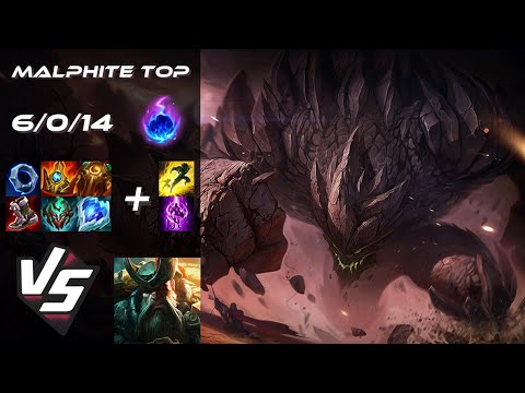 TOP Malphite vs Gangplank - EU Challenger Patch 14.8