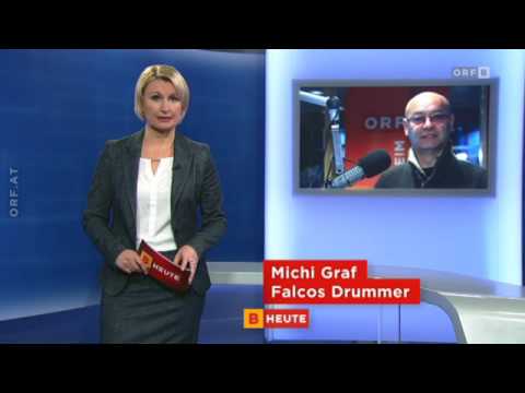 Falcos Schlagzeuger Michi Graf - ORF Beitrag