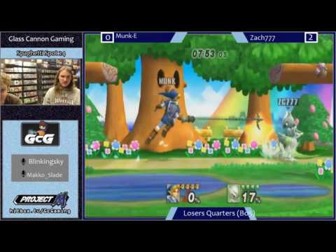 Munk-E (Link) vs Zach777 (MewTwo) Loser's Quarters Spaghetti Spot 24