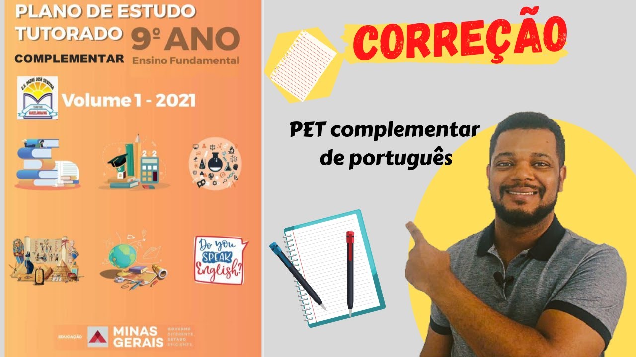 CORREÇÃO DO PET COMPLEMENTAR DE PORTUGUÊS / 9* ANO