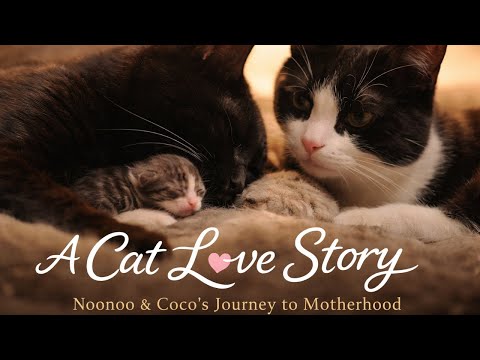 Noonoo & Coco: A Gentle Cat Love Story 🐾❤️