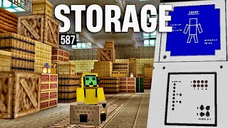Building Realistic Storage & Security! - Let's Play Minecraft 587