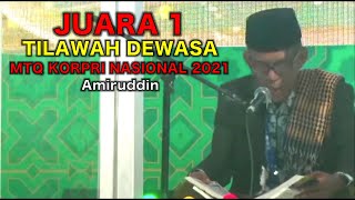 Download lagu JUARA 1 Tilawah || MTQ KORPRI Nasional 2021 || Amiruddin (Utusan Sumatera Barat) NP. 034 mp3