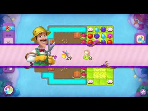 Gardenscapes 1814 Super Hard Level - 18 moves - NO BooSTERS