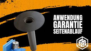 Installation Garantie-Seitenablauf Attika