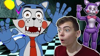 Пять ночей с Кенди Два кота играем с аниматрониками в Игре как фнаф Five Nights At Candy's