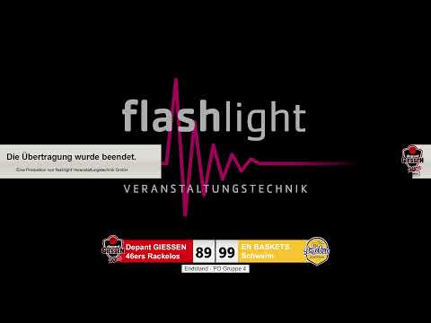 Depant GIESSEN 46ers Rackelos vs EN BASKETS Schwelm