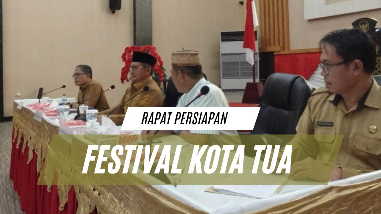 Pemkot Gelar Rapat Bahas Pelaksanaan Festival Kota Tua
